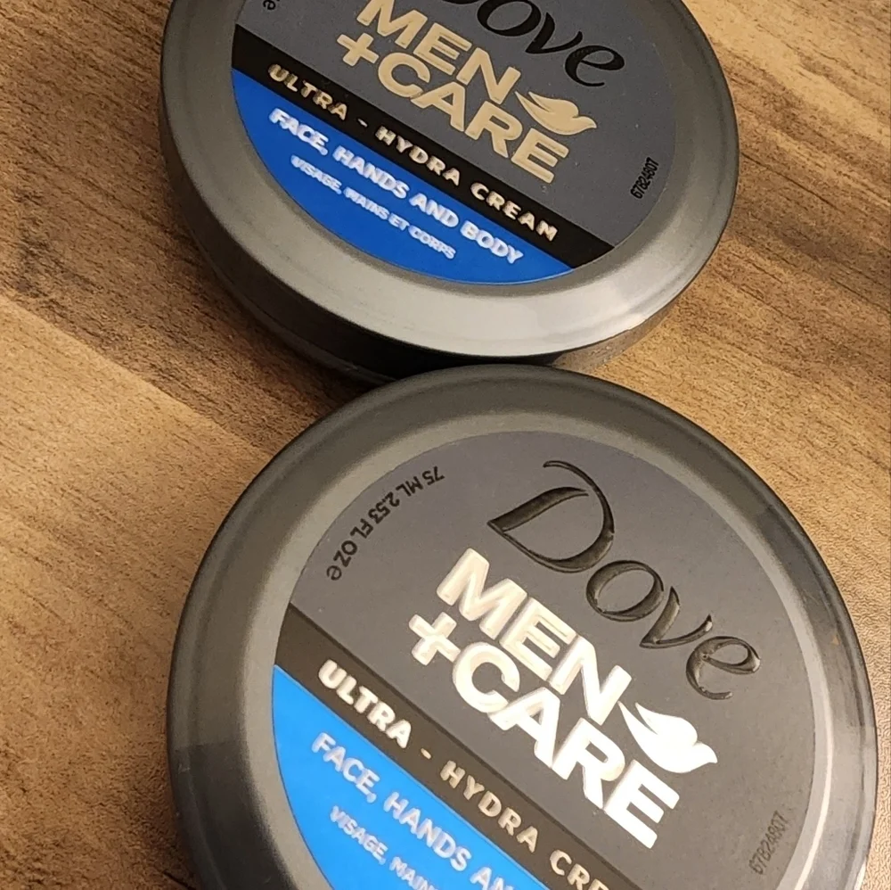 Dove Men + Care Hydra Cream Face Hands And Body Set Of 2 New